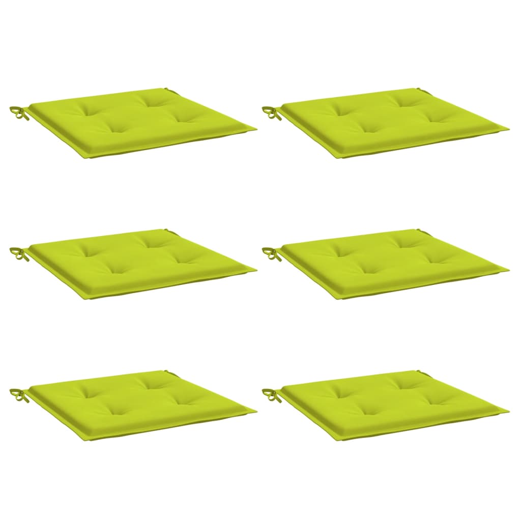 vidaXL Tuinstoelkussens 6 st 50x50x3 cm oxford stof felgroen afbeelding