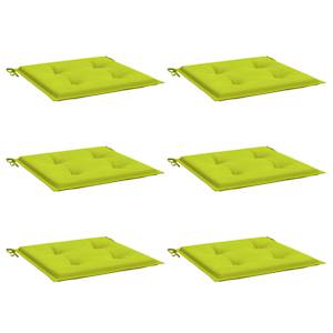 Podušky na zahradní židli 6 ks jasně zelené 50x50x3 cm oxford - obrázek 3