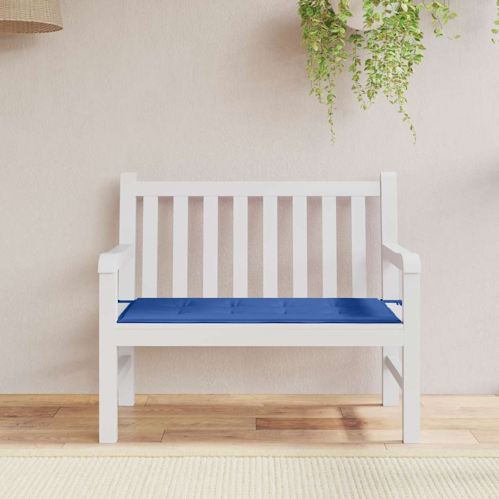 Hynde Til Havebænk Oxfordstof - Kongeblå / 100 x 50 x 3 cm