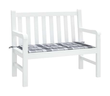 vidaXL Sodo suoliuko pagalvėlė, 100x50x3cm, oksfordo audinys, languota