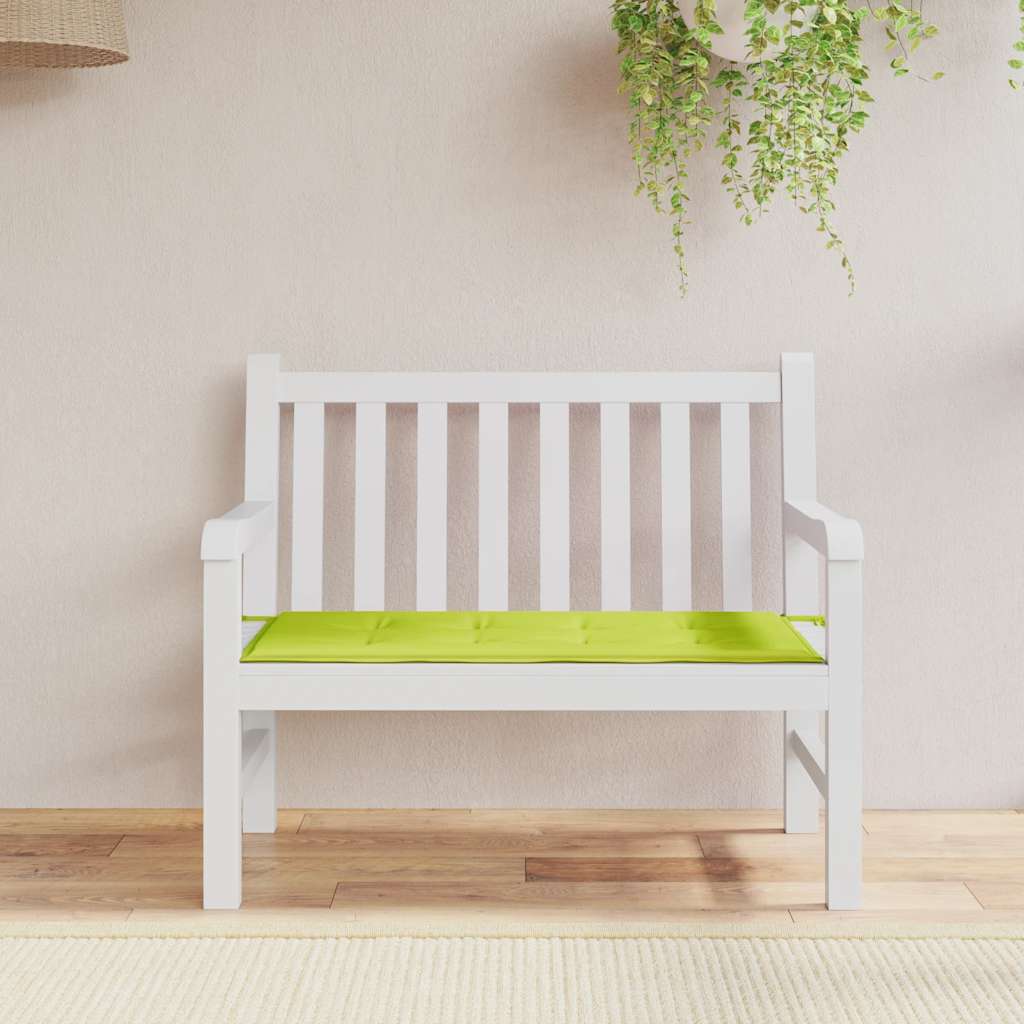 vidaXL Pernă de bancă de grădină, verde, 120x50x4 cm, textil oxford