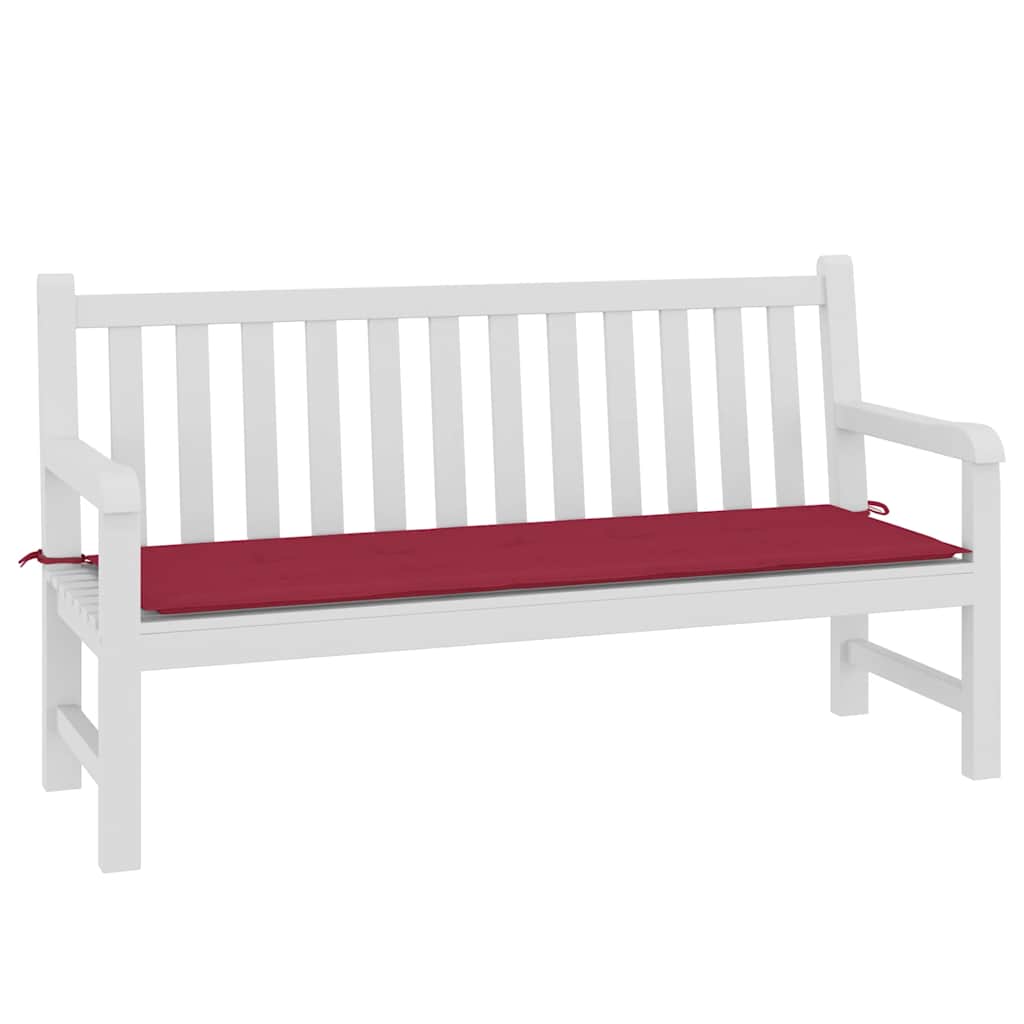 Thumbnail - vidaXL Gartenbank-Auflage Weinrot 150x50x4 cm Oxford-Gewebe