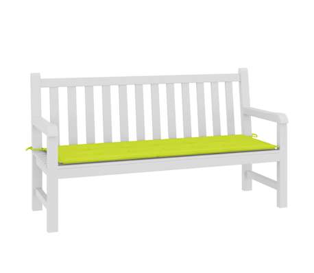 vidaXL Coussin de banc de jardin vert brillant 150x50x3cm tissu oxford