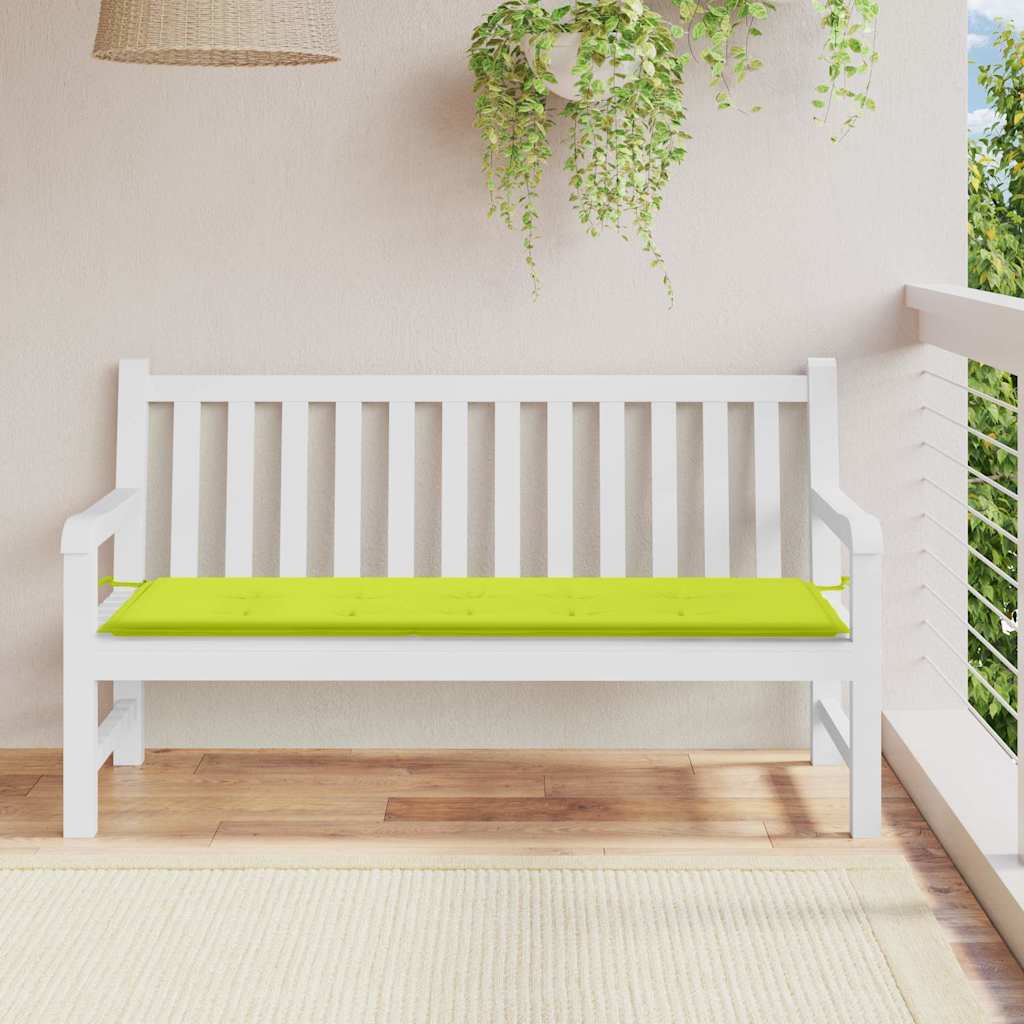 Hynde til havebænk 150 × 50 × 3 cm - oxfordstof, lysegrøn