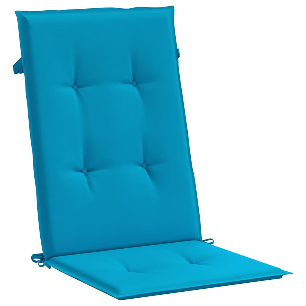 vidaXL Tuinstoelkussens 6 st hoge rug 120x50x3 cm stof blauw, foto 4