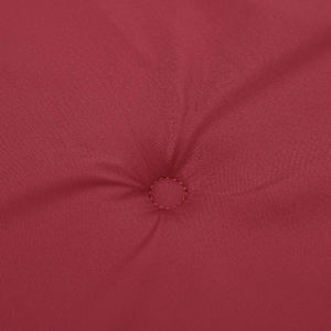 Podušky na židli vysoké opěradlo 4 ks vínové 120x50x3 cm textil - obrázek 8