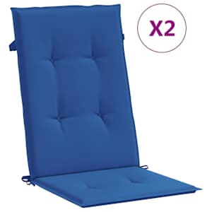 vidaXL k&otilde;rge seljatoega toolipadjad 2 tk, sinine, 120x50x3 cm, kangas