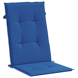 Podušky na židli vysoké opěradlo 2ks královsky modré 120x50x3cm - obrázek 5