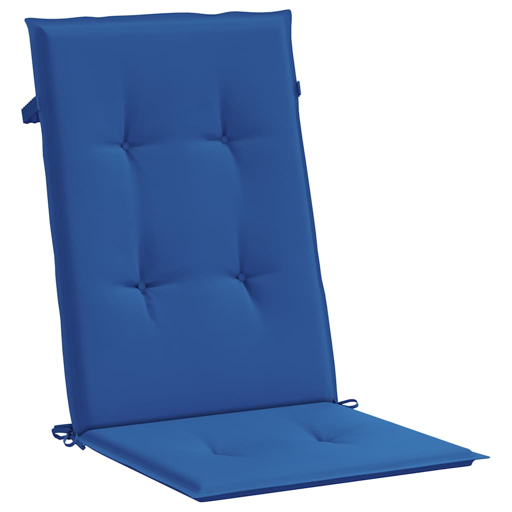 vidaXL Tuinstoelkussens 4 st hoge rug 120x50x3 cm stof koningsblauw blauw, foto 4
