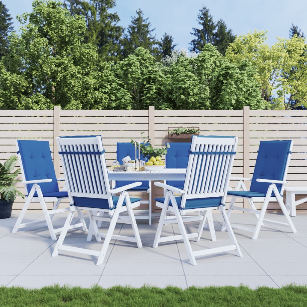 vidaXL Perne scaun de grădină, 6 buc., albastru regal, 120x50x3 cm 120x50x3 imagine noua