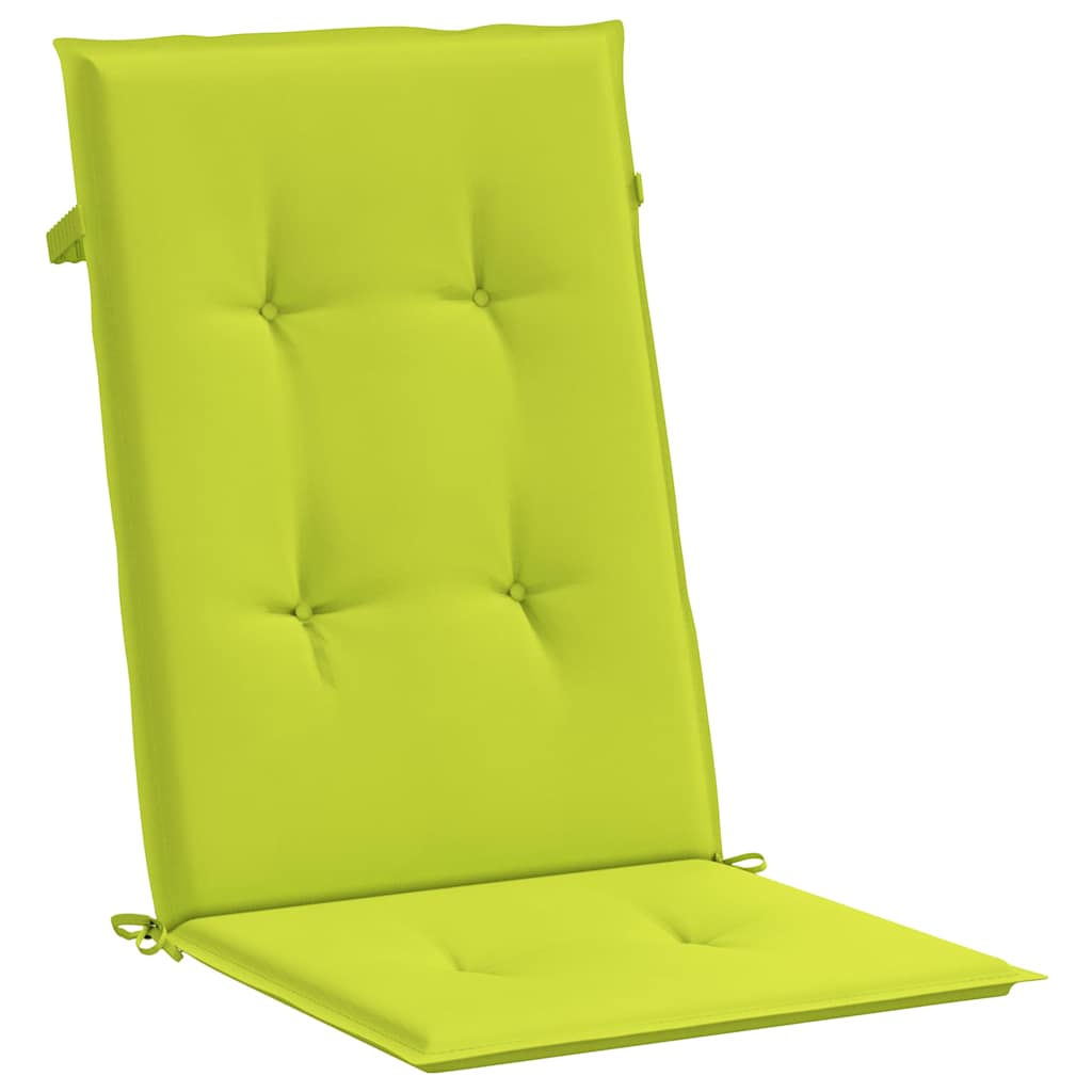 vidaXL Tuinstoelkussens 6 st hoge rug 120x50x3 cm stof heldergroen groen, foto 4