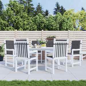 Blazine za vrtne stole 6 kosi antracit oxford tkanina