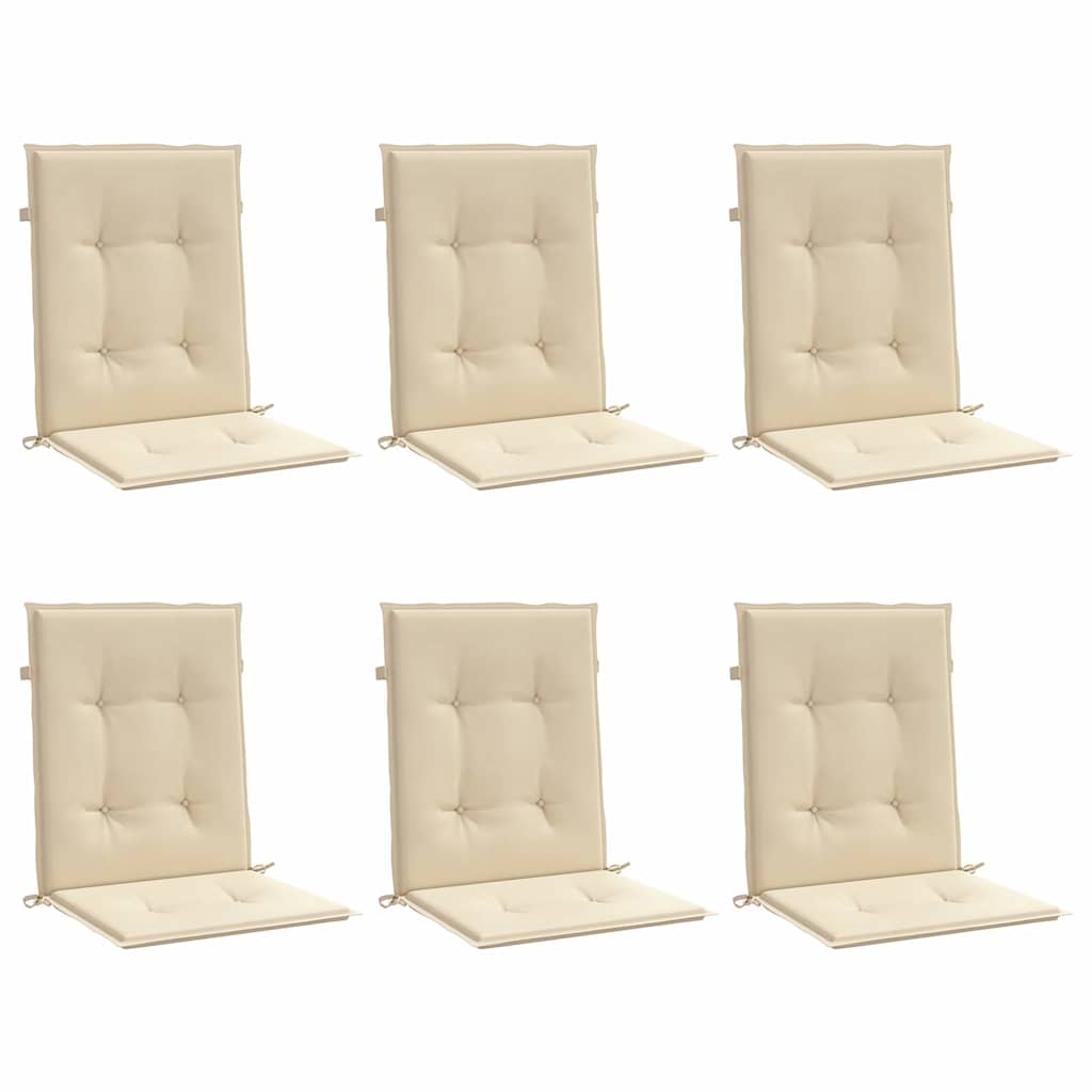 vidaXL Tuinstoelkussens 6 st 100x50x3 cm oxford stof beige, foto 4