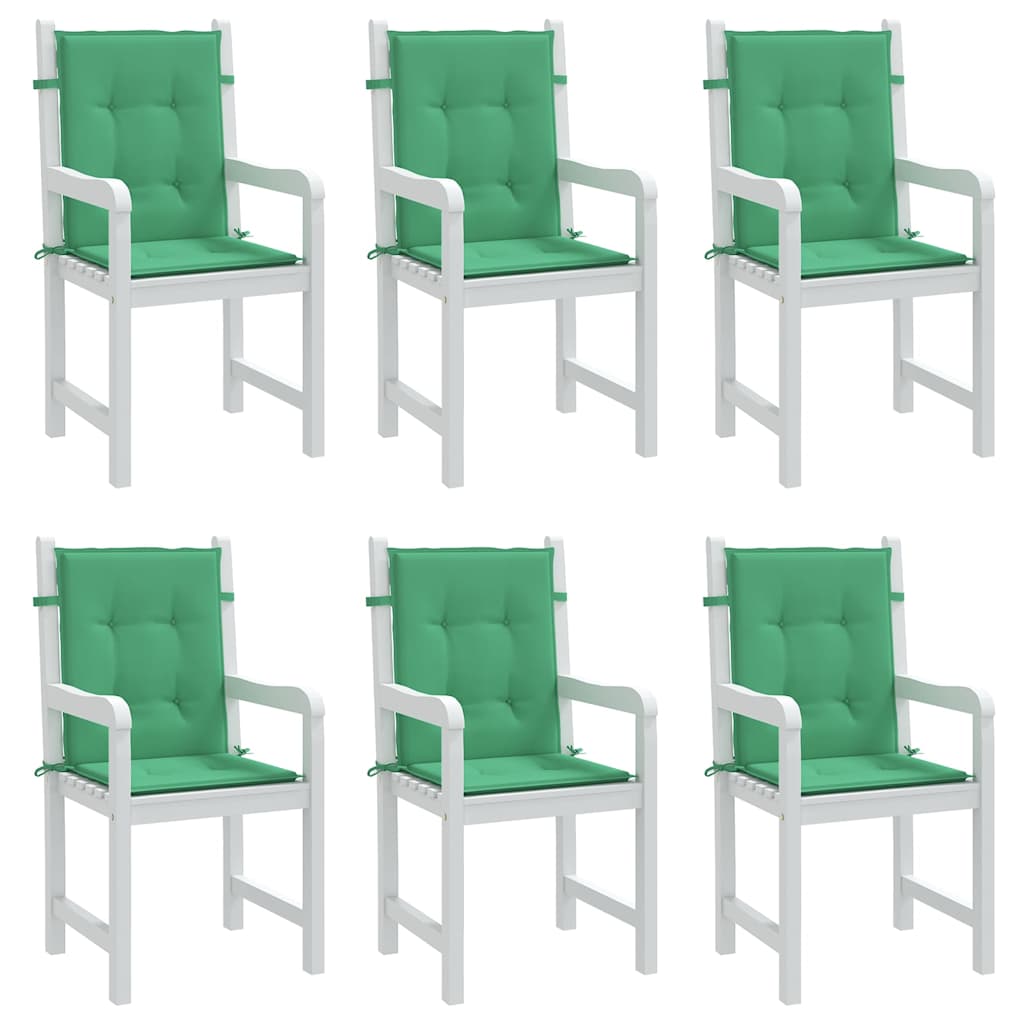 vidaXL Tuinstoelkussens 6 st 100x50x3 cm oxford stof groen, foto 2