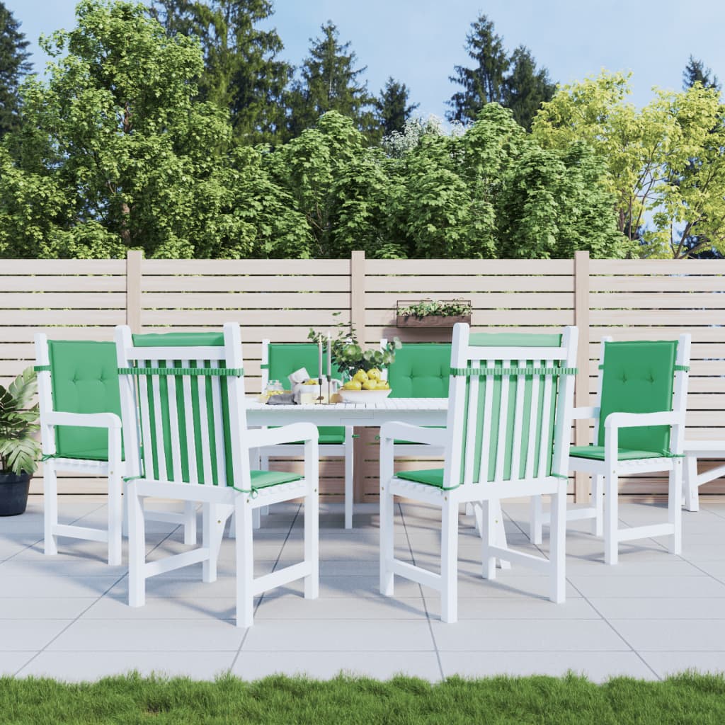 Gartenstuhlauflagen für Niedriglehner 6 Stk. Grün 100x50x3 cm kaufen