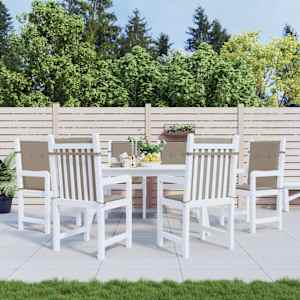 Blazine za vrtne stole 6 kosov taupe 100x50x3 cm oxford tkanina