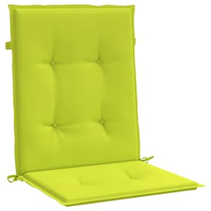 Podušky na židli nízké opěradlo 6 ks jasně zelené 100x50x3 cm - obrázek 4