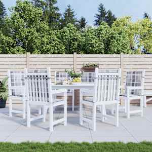 Blazine za vrtne stole 6 kosov sive karo 100x50x3 cm oxford