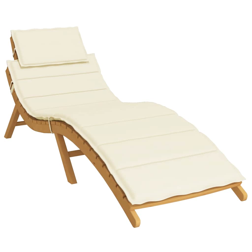 vidaXL Pernă de șezlong, crem, 186x58x4 cm, textil oxford