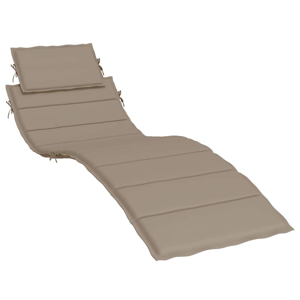 vidaXL Poduška na lehátko taupe 186x58x4 cm oxfordská látka