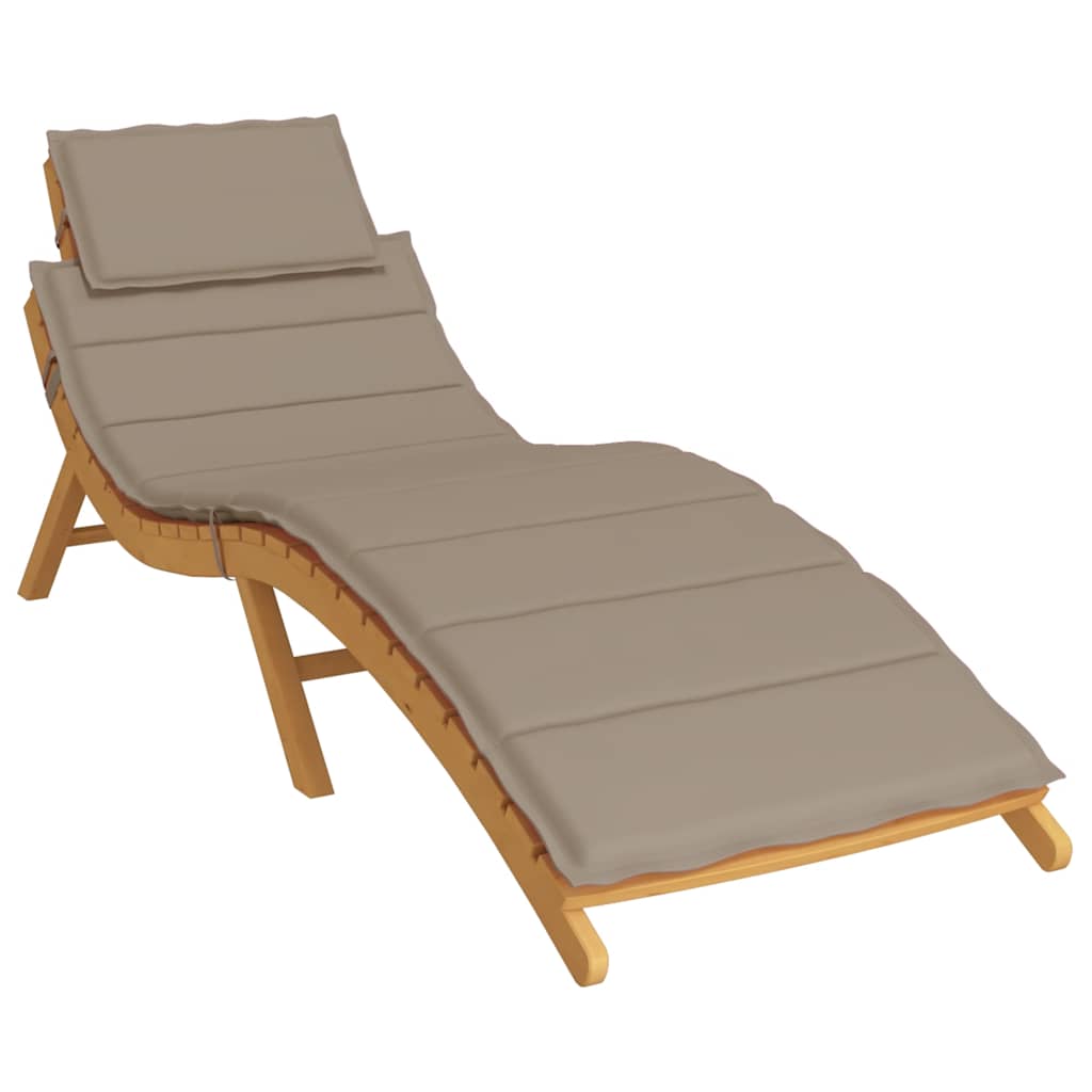 vidaXL tópszínű oxford szövet napozóágy párna 186x58x4 cm