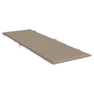 Poduška na lehátko taupe 186x58x4 cm oxfordská látka - obrázek 4