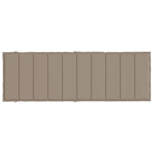 Poduška na lehátko taupe 186x58x4 cm oxfordská látka - obrázek 5