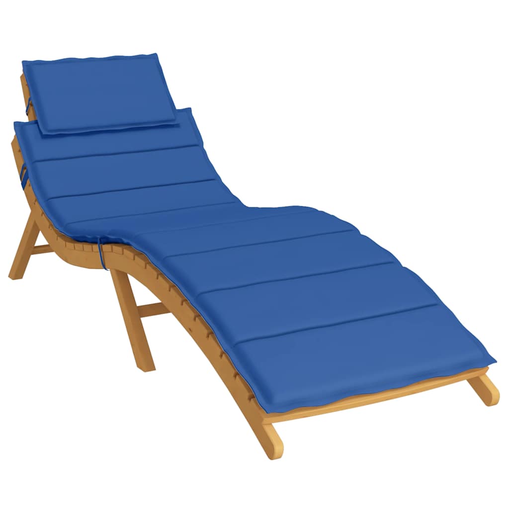 vidaXL Ligbedkussen 186x58x4 cm oxford stof koningsblauw afbeelding