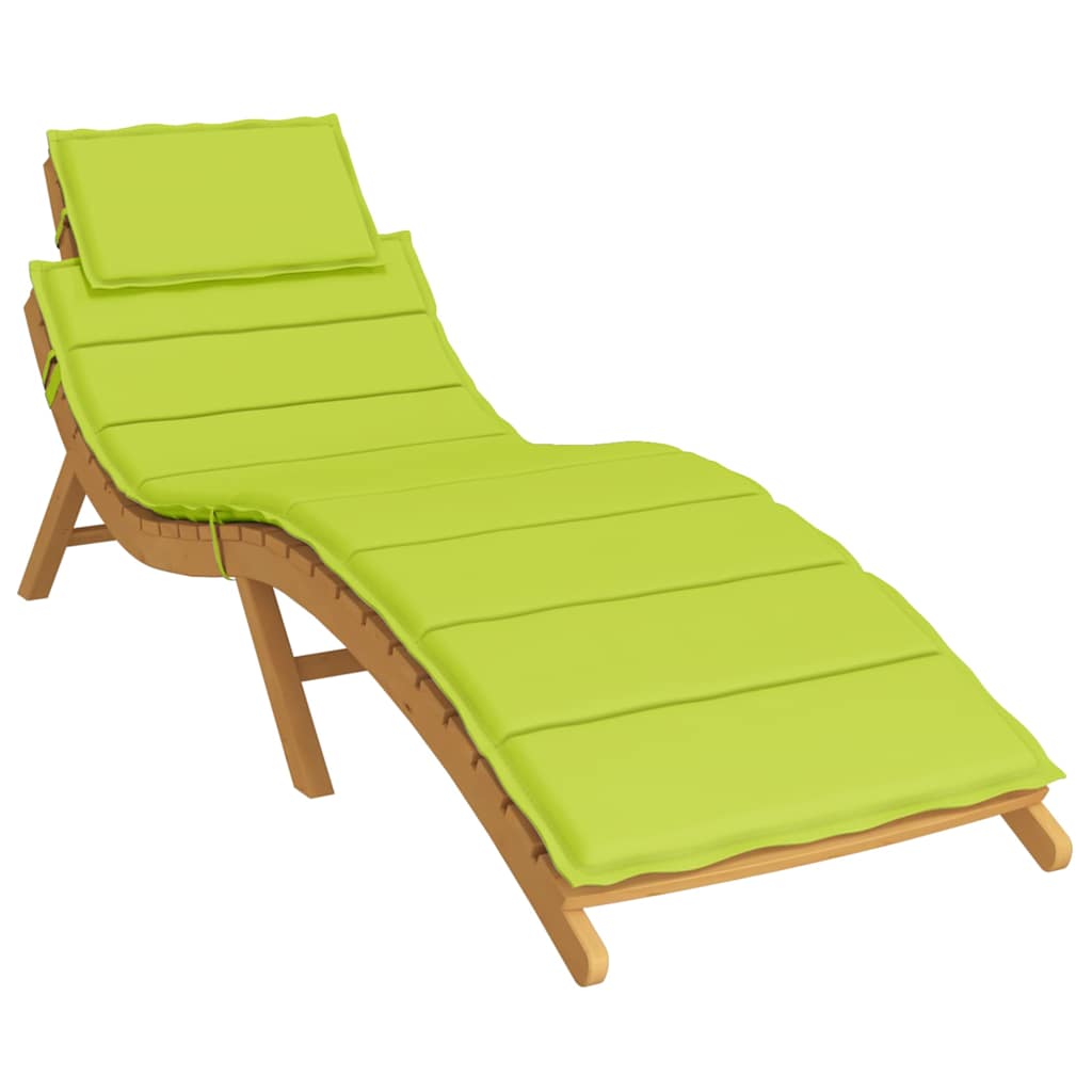 vidaXL Ligbedkussen 186x58x4 cm oxford stof heldergroen afbeelding