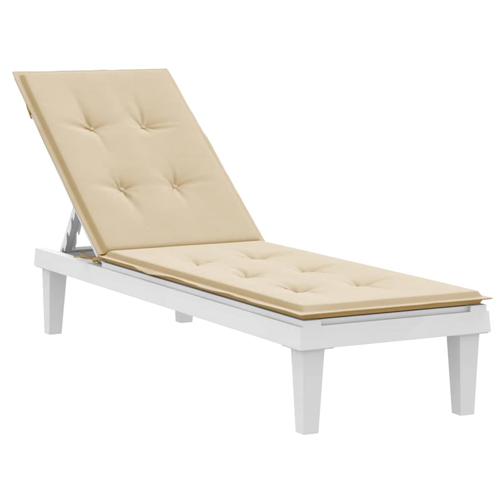 

vidaXL Terrasstoelkussen (75+105)x50x3 cm beige
