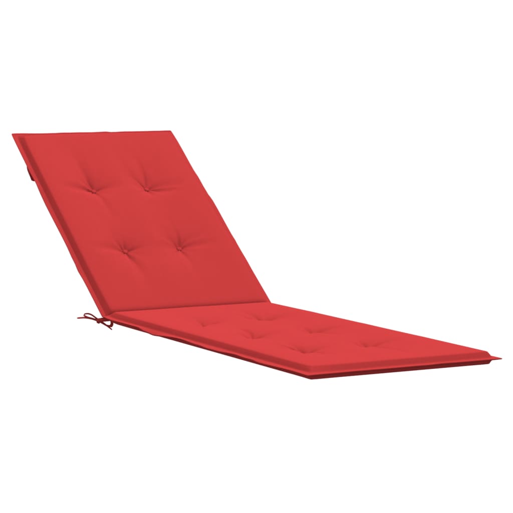 Image of vidaXL Deck Chair Cushion Red (75+105)x50x3 cm