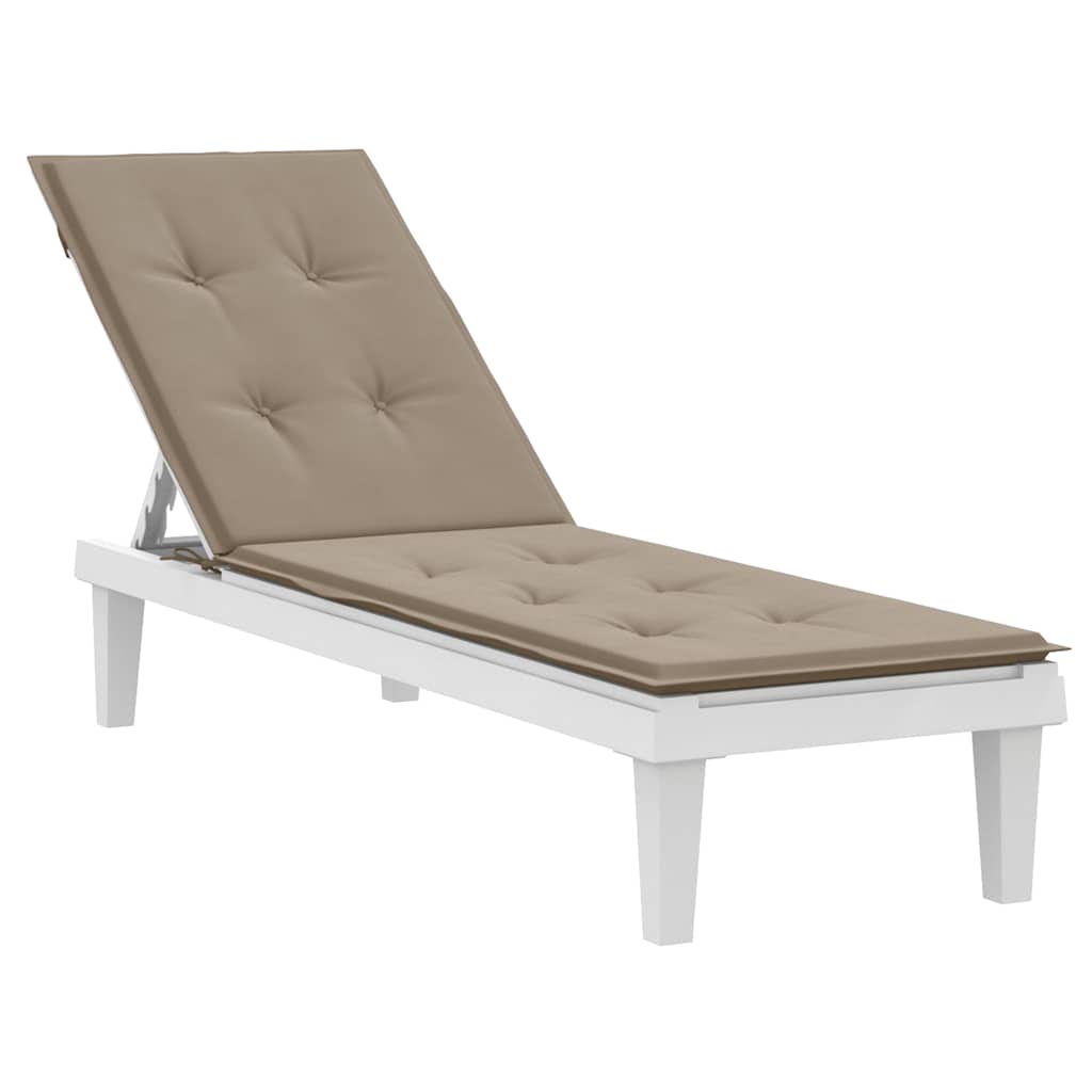 

vidaXL Terrasstoelkussen (75+105)x50x3 cm taupe