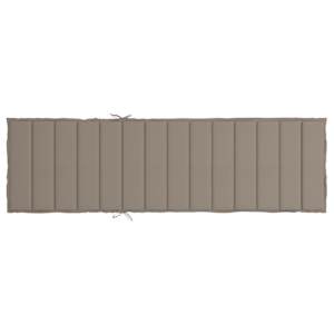 Poduška na lehátko taupe 200 x 50 x 3 cm oxfordská látka - obrázek 5