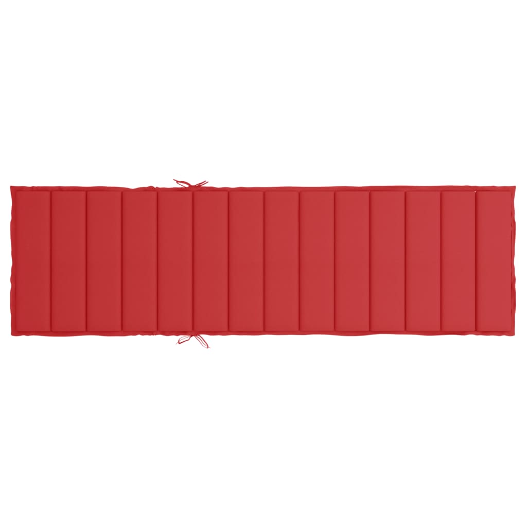 Saulės gulto čiužinukas, raudonos spalvos, 200x60x4cm, audinys | Stepinfit