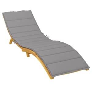 vidaXL Ligbedkussen 200x70x3 cm oxford stof grijs