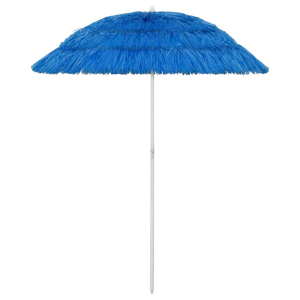 vidaXL Umbrelă de soare de plajă Hawaii, albastru, 180 cm