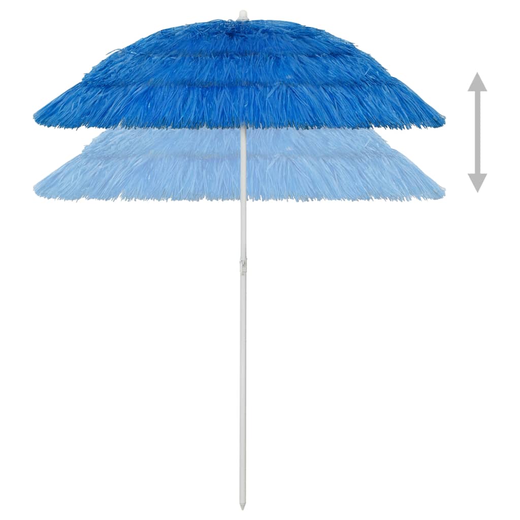 Umbrelă de plajă Hawaii, albastru, 180 cm