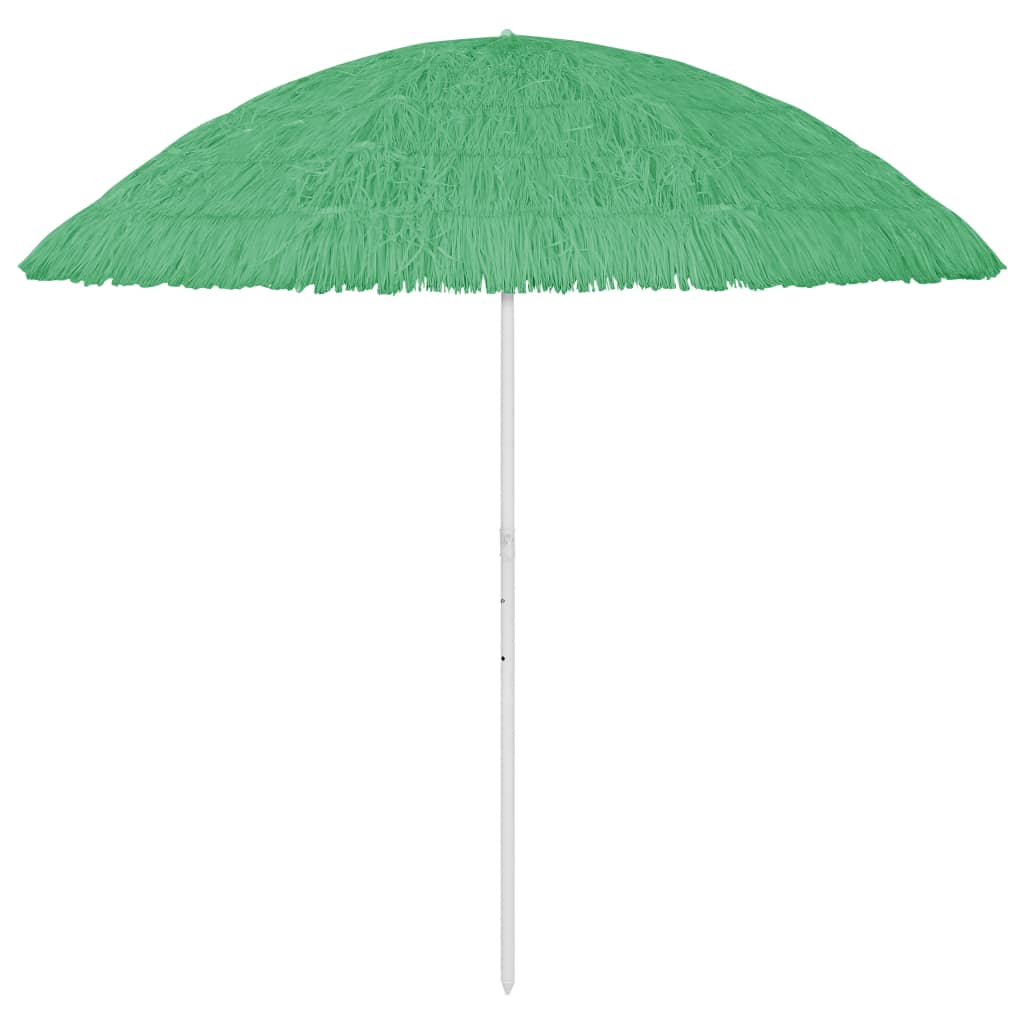 vidaXL Umbrelă de plajă, verde, 300 cm