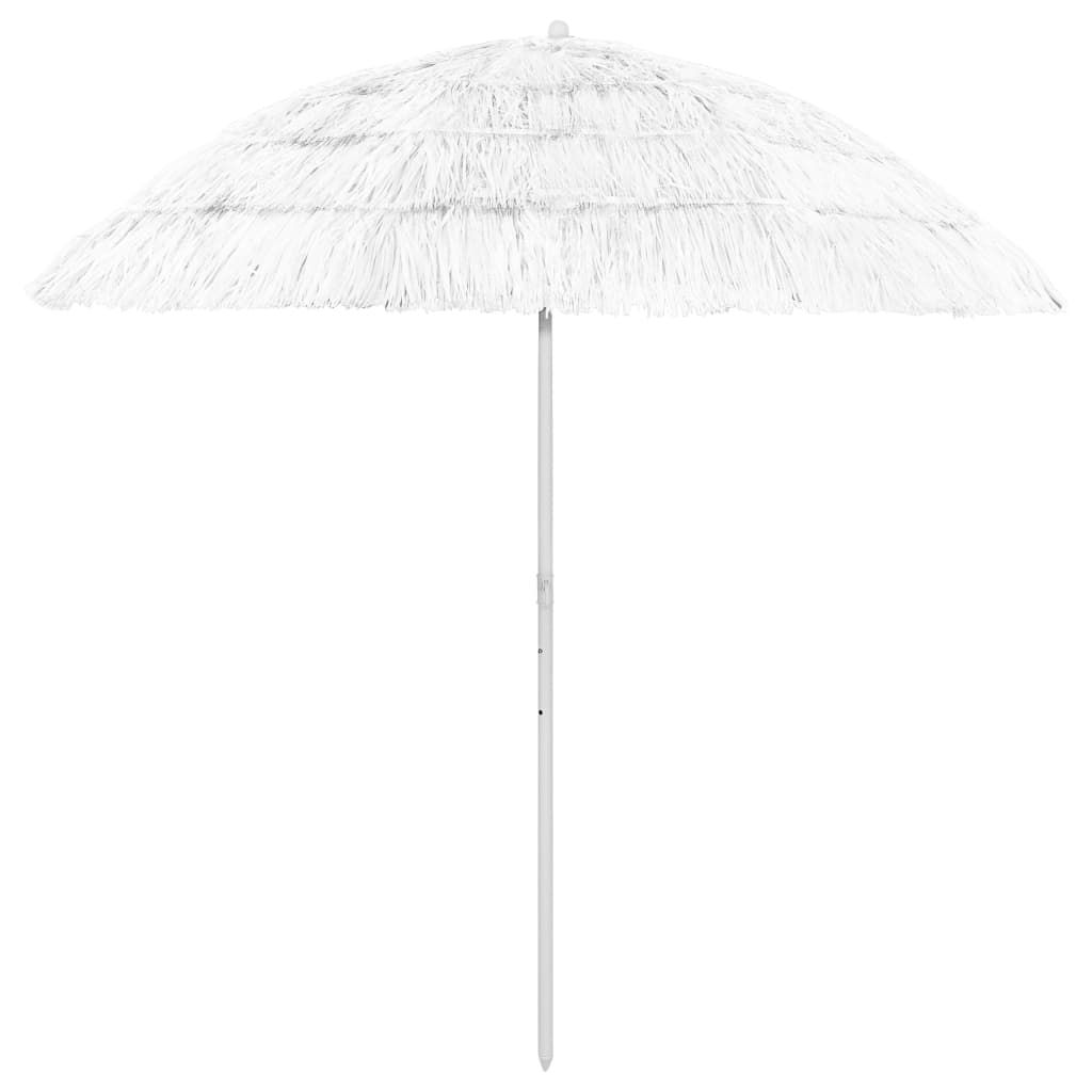 vidaXL Plážový slunečník Hawaii bílý 240 cm