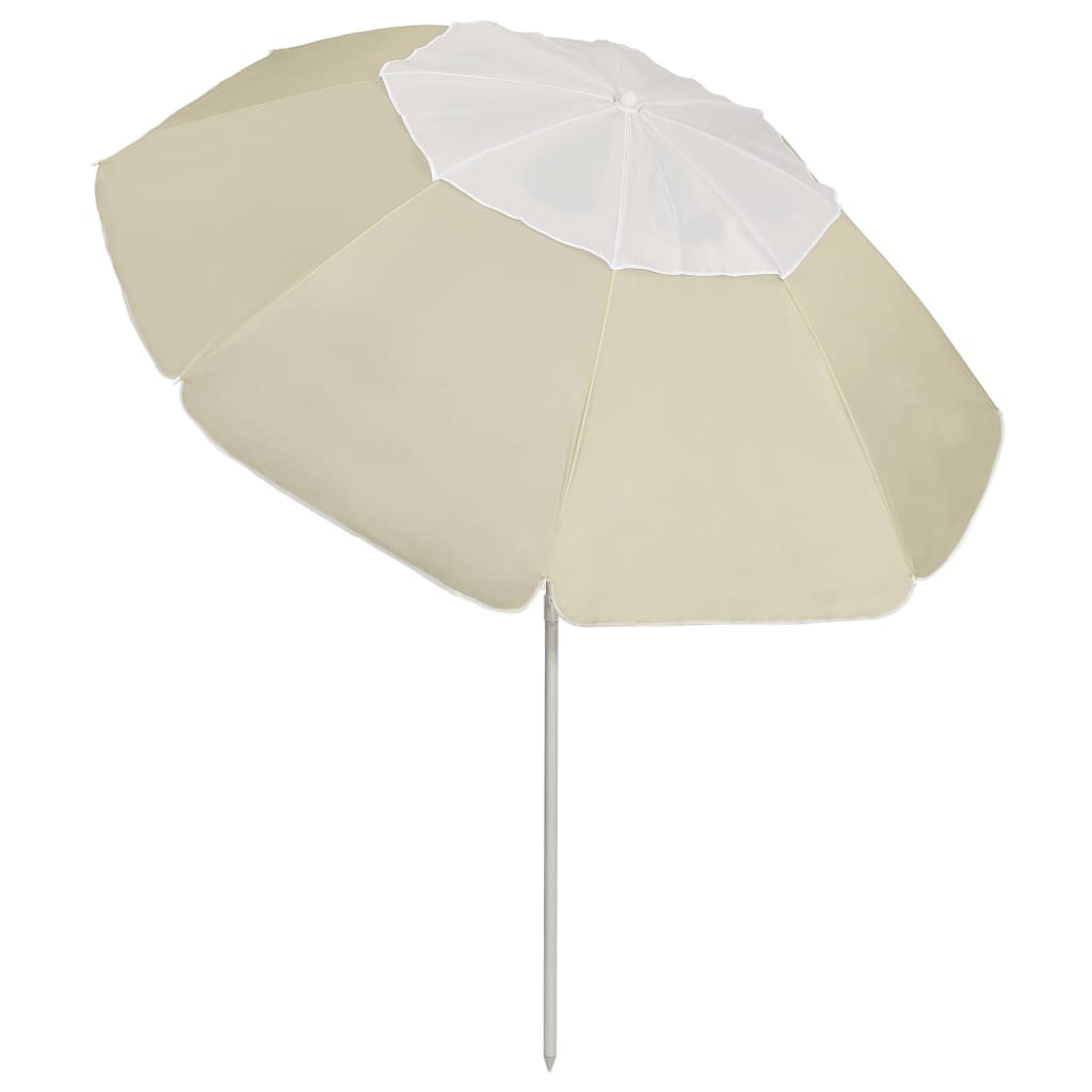 

vidaXL Strandparasol 300 cm zandgeel