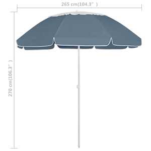 Plážový slunečník modrý 300 cm - obrázek 7