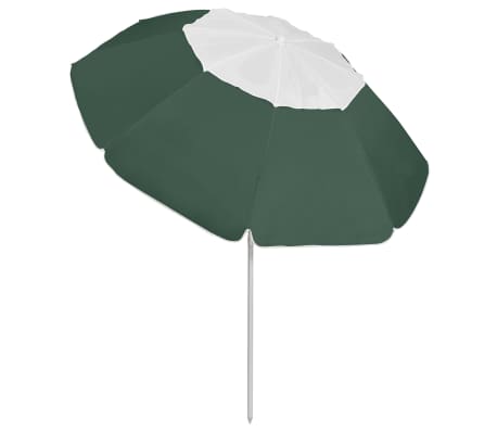 vidaXL Strandparasoll Hawaii gr&oslash;nn 300 cm