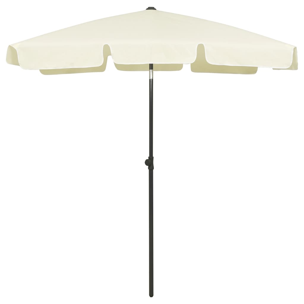 Photos - Parasol VidaXL Beach  Sand Yellow 70.9"x47.2" 