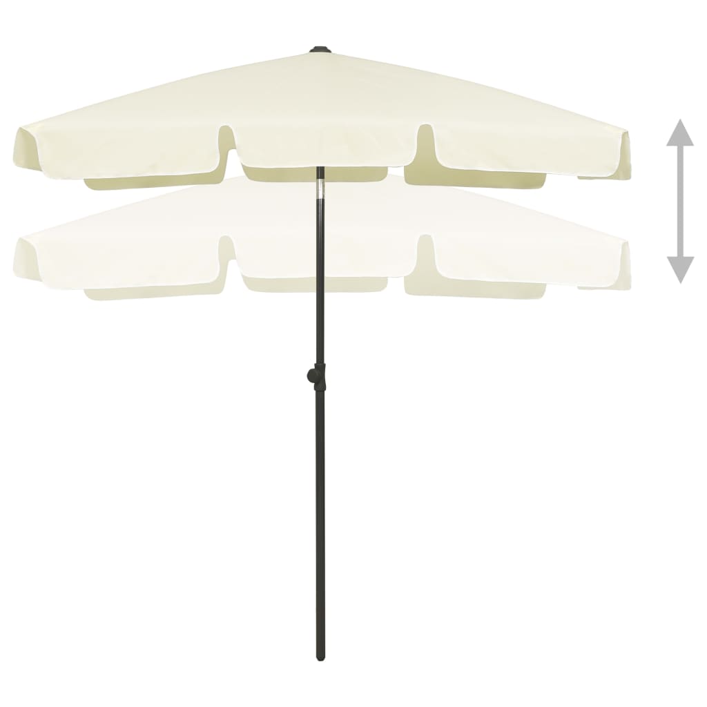 Thumbnail - vidaXL Strandschirm Sandgelb 180x120 cm