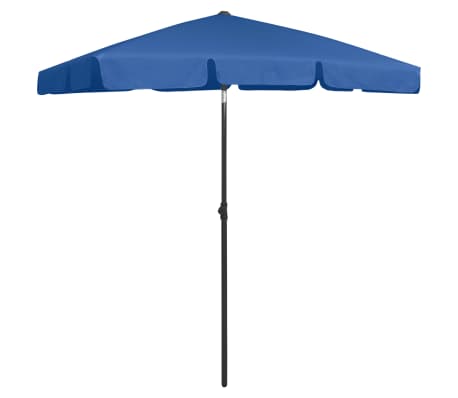 vidaXL Strandparasol 180x120 cm azuurblauw