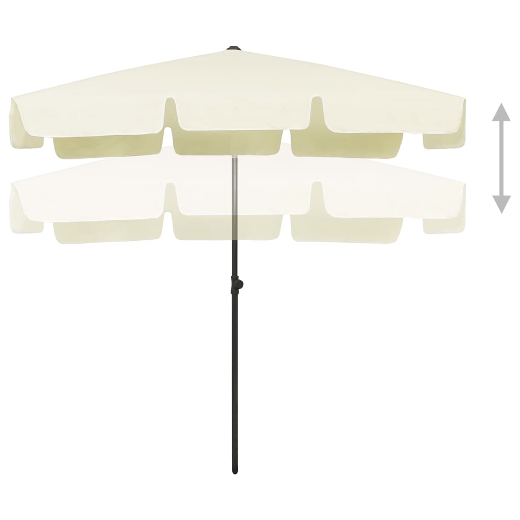 Thumbnail - vidaXL Strandschirm Sandgelb 200x125 cm