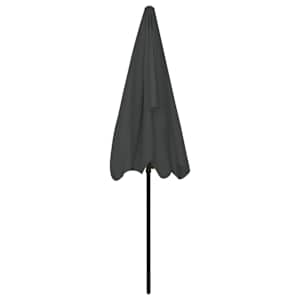 Plážový slunečník antracitový 200 x 125 cm - obrázek 5