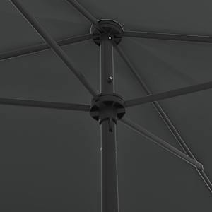 Plážový slunečník antracitový 200 x 125 cm - obrázek 6