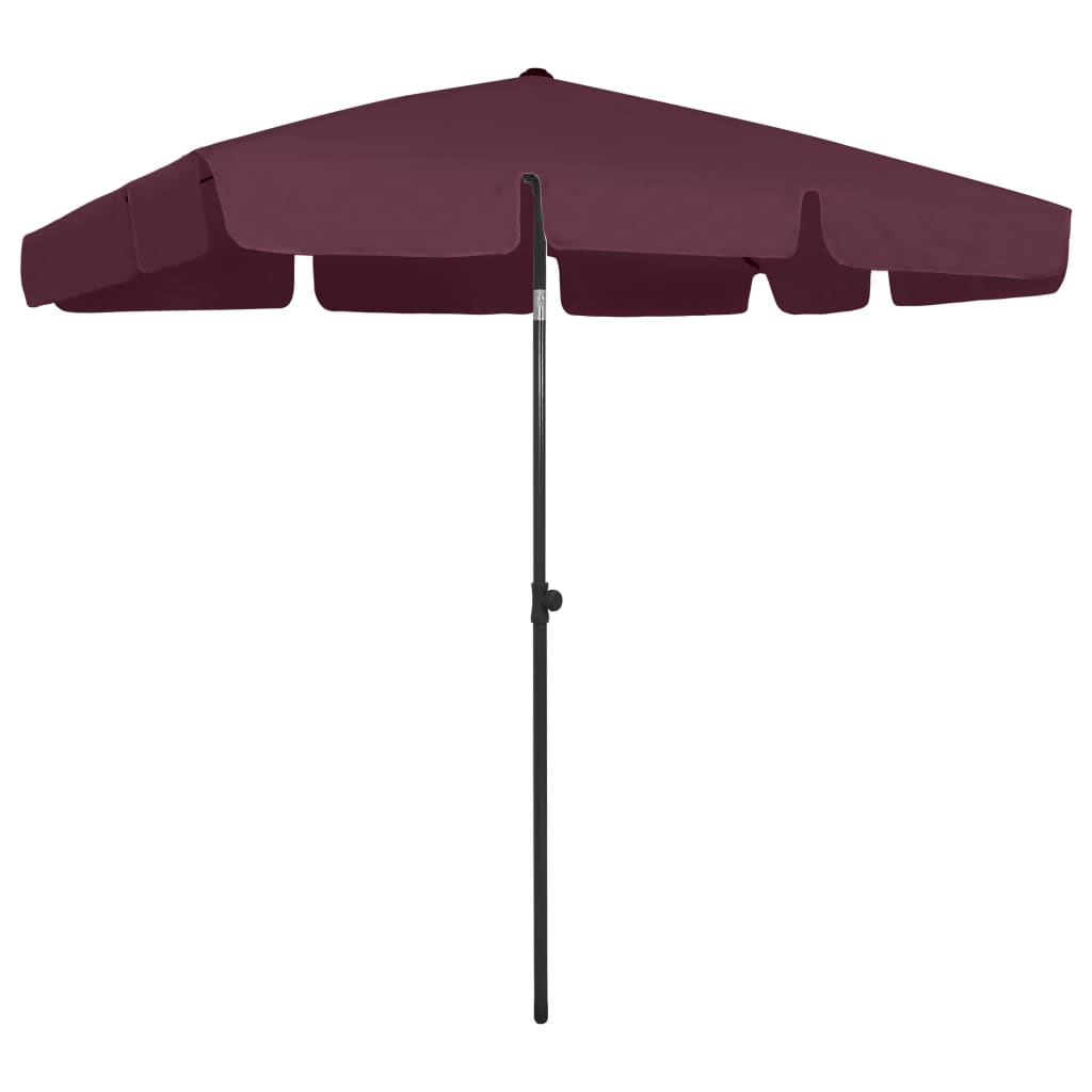 vidaXL strandparasol 200x125 cm bordeaux