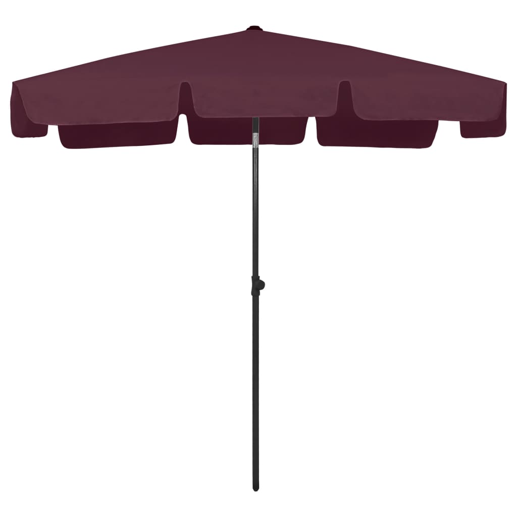 

vidaXL Strandparasol 200x125 cm bordeauxrood